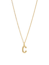 Boxed 'C' Initial Necklace