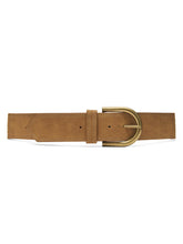Faux Leather Elastic Belt