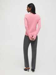 Button Detail V-Neck Sweater