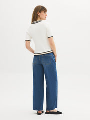 Short Sleeve Polo Cardigan