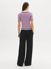 Short Sleeve Polo Cardigan