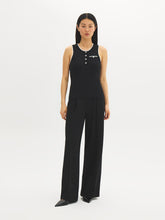 Sleeveless Button-Front Sweater Top