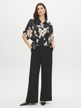 Floral Dolman Sleeve Peplum Blouse