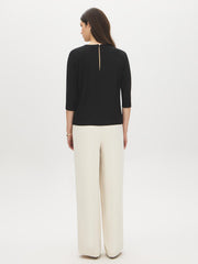 Dolman Sleeve Mesh Top