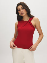 Twist Neck Sleeveless Top