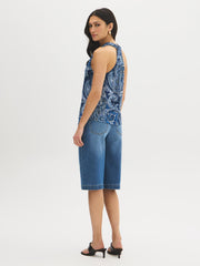 Paisley Print Halter Top