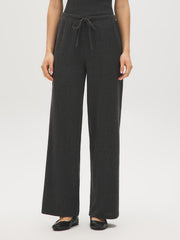 Textured Wide-Leg Pants