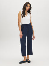 Drawstring Textured Cropped Pants