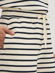 Striped French Terry Shorts