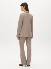 Cuff Open-Front Blazer