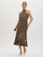 Polka Dot Halter Dress