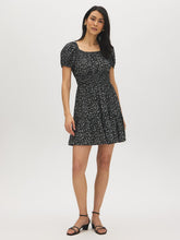 Printed Tiered Mini Dress