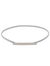 Stretch Metal Silver Belt