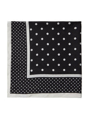 Polka Dot Silk-Like Scarf
