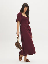 Square-Neck Midi Dress
