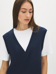 2-Fer V-Neck Vest Top