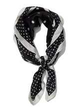 Polka Dot Silk-Like Scarf
