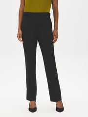 Straight Leg Pants with Button Tabs