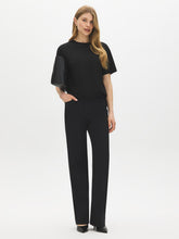 Black Wash Straight Leg Denim
