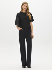 Black Wash Straight Leg Denim