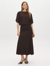 Dolman Sleeve Gathered Waist Dress