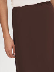 Satin Bias-Cut Skirt