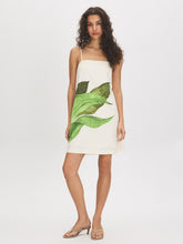 Leaf Print Mini Dress