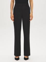 Striped Straight-Leg Trousers