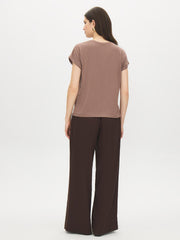 Melange Dolman Sleeve T-Shirt