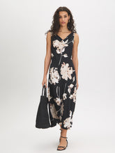 Floral Cowl Neck Dress