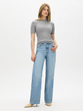 Wide-Hem Straight-Leg Jeans