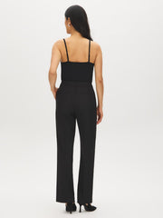 Striped Straight-Leg Trousers