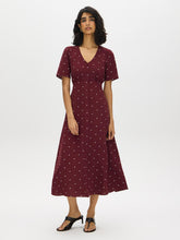 Polka Dot Flowy Midi Dress