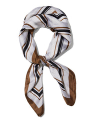 Striped Silk-Like Scarf