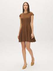 Cap Sleeve Panel Mini Dress