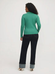 Johnny Collar Cable Knit Sweater