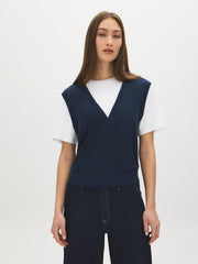 2-Fer V-Neck Vest Top