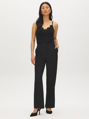 Striped Straight-Leg Trousers
