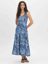 Paisley Print Halter Maxi Dress