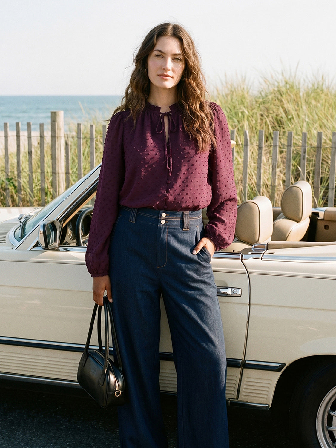 Swiss Dot Blouse