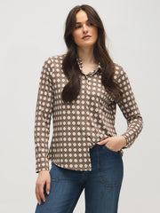 Geo Print Blouse