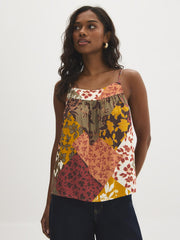 Patchwork Print Tank Top