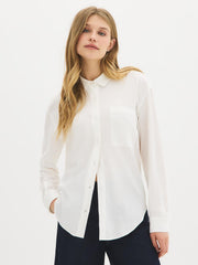 Linen-Blend Blouse