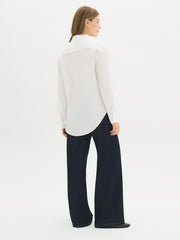 Linen-Blend Blouse