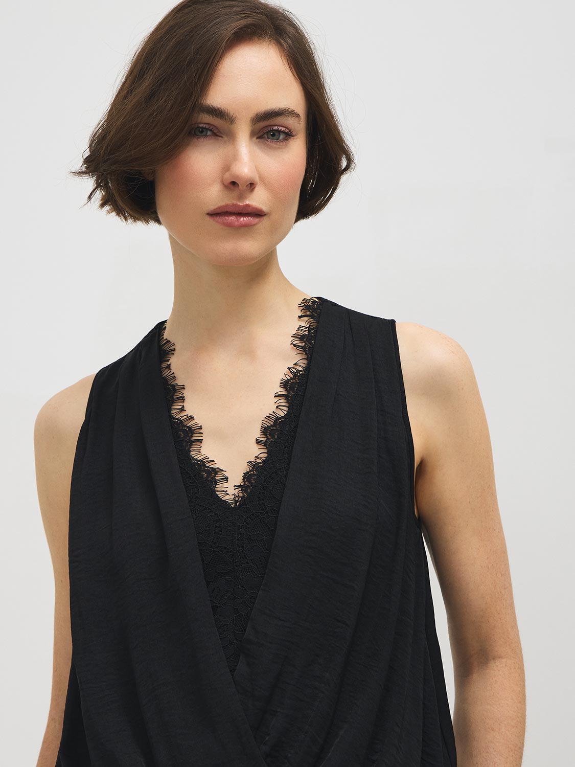 Lace Crossover Top