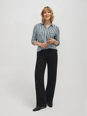 Striped Utility Blouse