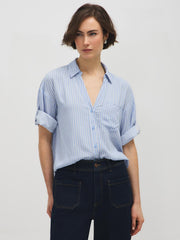 Striped Boxy Blouse
