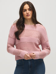 Multi-Stitch Knit Sweater