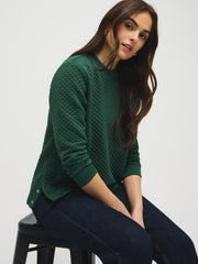 Quilted Tunic Sweatshirt