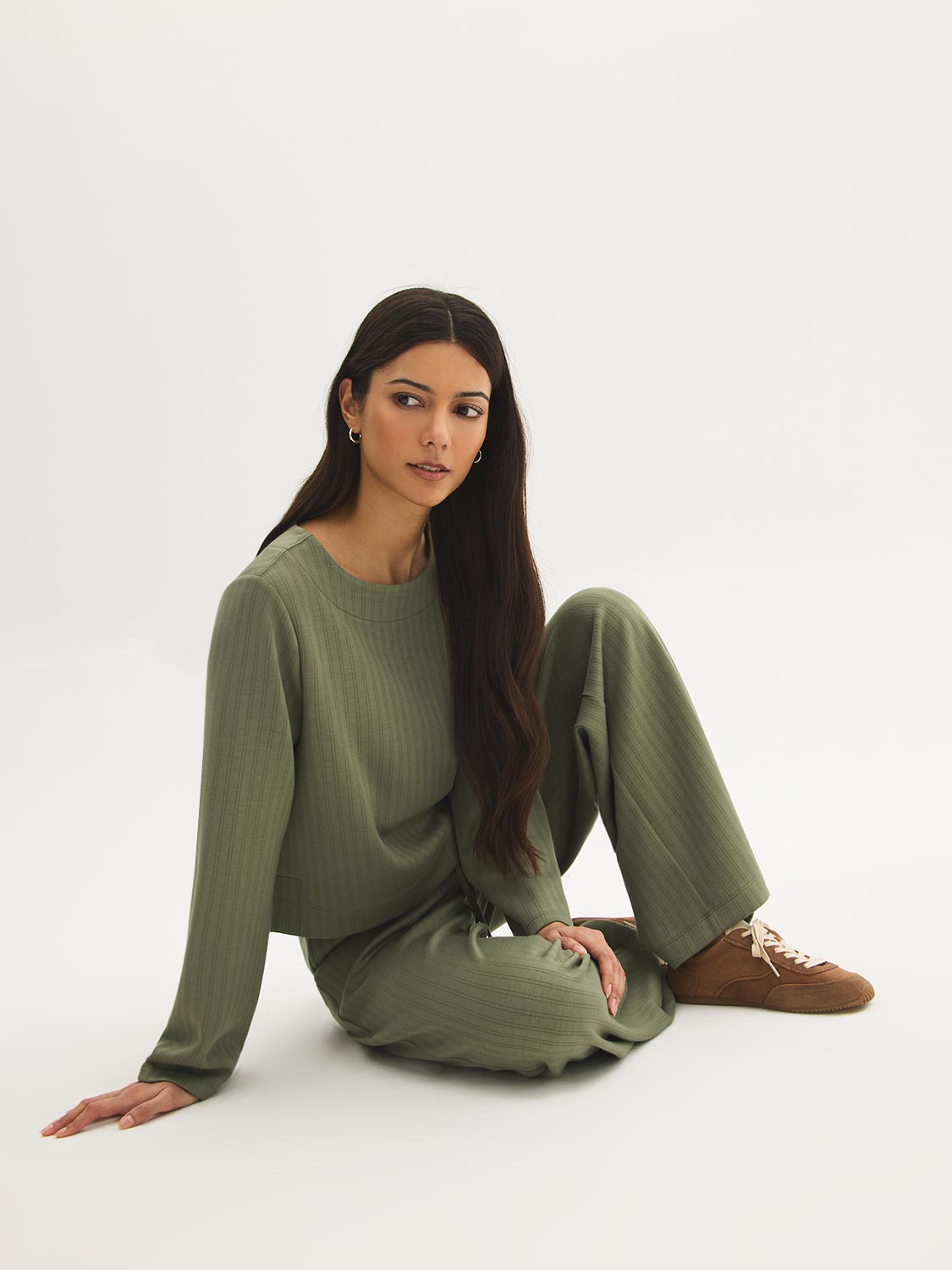 Crew Neck Cloud Fleece Top